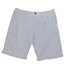 Old Navy Blue & White Vertical Stripe Short